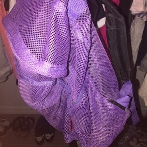 Purple backpack
